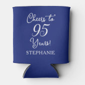 ネイビーブルー応援95年95誕生日 缶クーラー (正面)