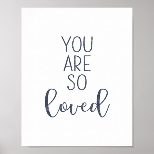 ネイビーブルー愛される ポスター (正面)