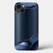 ネイビーブルー抽象芸術ケース – メイトiPhoneケース Case-Mate iPhoneケース (裏面)