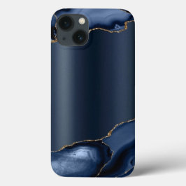 ネイビーブルー抽象芸術ケース – メイトiPhoneケース iPhone 13ケース