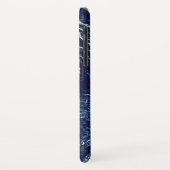 ネイビーブルー抽象芸術パターン Case-Mate iPhoneケース (裏面/左)