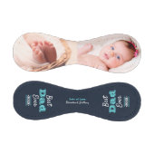 ネイビーブルー最高のパパエバーターコイズタイポグラフィはっきりした 野球ボール (パネル)