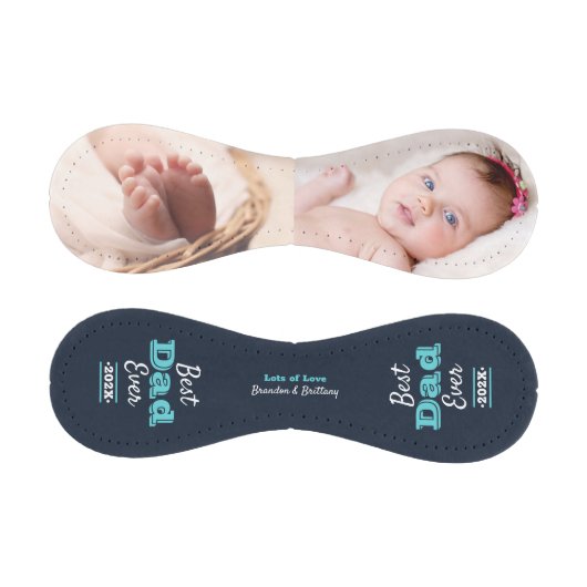 ネイビーブルー最高のパパエバーターコイズタイポグラフィはっきりした 野球ボール (パネル)