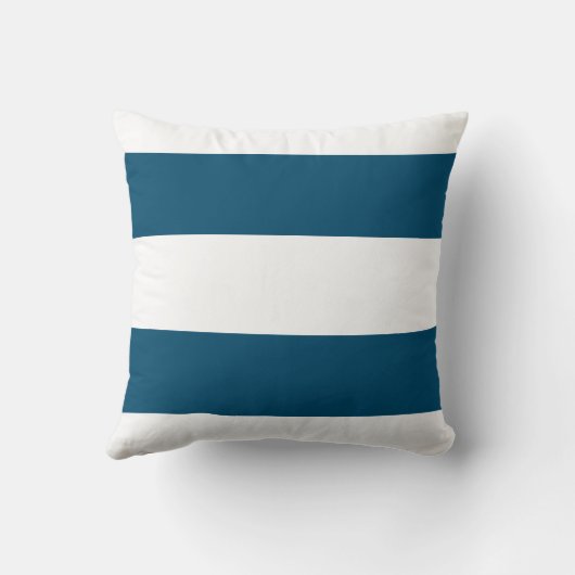 ネイビーブルー枕の白い帆船 クッション (裏面)