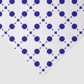 ネイビーブルー水玉模様、水玉模様パターン、ドット 薄葉紙 (詳細)