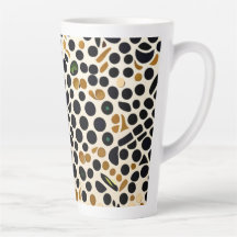 ネイビーブルー水玉模様:金ゴールドとエメラルドアクセント