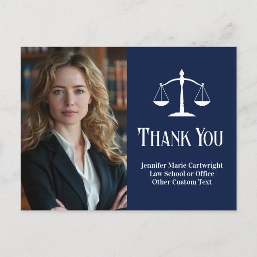 ネイビーブルー法律事務所 弁護士 ありがとう ポストカード (正面)