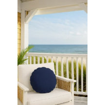 ネイビーブルー無地のカラーの飾り付きアクセント