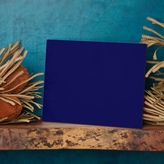 ネイビーブルー無地のカラーカスタマイズIt フォトプラーク (側面)