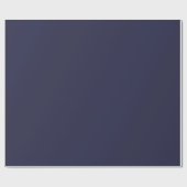 ネイビーブルー無地のカラーラッピング紙転が ラッピングペーパー (フラット)