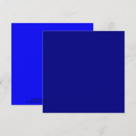 ネイビーブルー無地のカラー カード