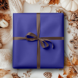 ネイビーブルー無地のカラー |クラシック |エレガント | ラッピングペーパー