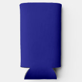 ネイビーブルー無地のカラー スリム缶クーラー (裏面)