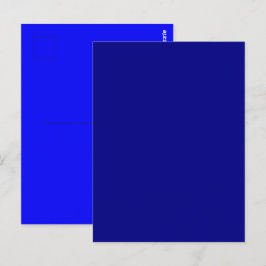 ネイビーブルー無地のカラー ポストカード