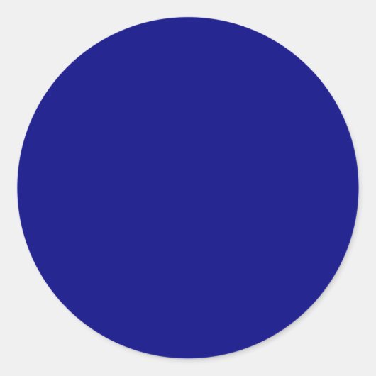 ネイビーブルー無地のカラー ラウンドシール (正面)
