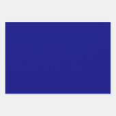 ネイビーブルー無地のカラー ラッピングペーパーシート (正面3)