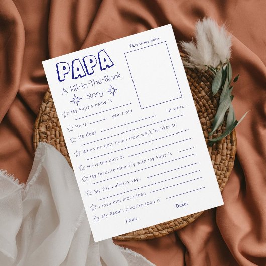 ネイビーブルー父空白のの日記記入 招待状