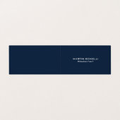 ネイビーブルー特別コンサルテユニークンモダント 名刺 (外部フラット)