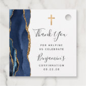 ネイビーブルー瑪瑙の確認ありがとう フェイバータグ (裏面)