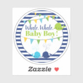 ネイビーブルー用かわいい男の赤ちゃんベビーシャワー シール (シート)