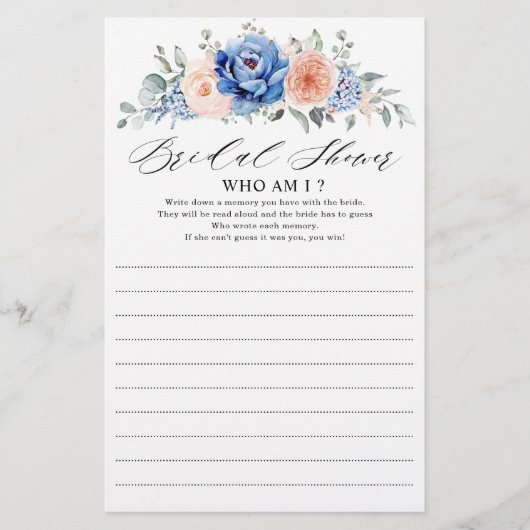 ネイビーブルー石板ダスティー赤面誰が私のゲーム (正面)