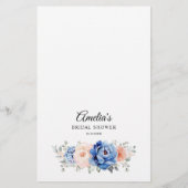 ネイビーブルー石板ダスティー赤面誰が私のゲーム (裏面)