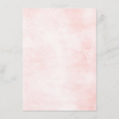 ネイビーブルー石板ダスティ赤面ピンク結婚ズ詳細 エンクロージャーカード (裏面)