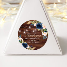 ネイビーブルー素朴結婚フラワーズ