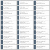 ネイビーブルー結婚ズ30ゲスト住所 シール (正面)