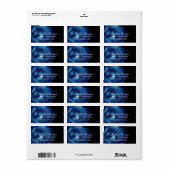 ネイビーブルー結婚バラズA003 ラベル (フルシート)