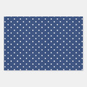 ネイビーブルー結婚フローラの包装紙シート ラッピングペーパーシート (正面2)