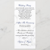 ネイビーブルー結婚式 プログラム (裏面)