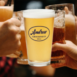 ネイビーブルー結婚様式化グロムスマン タンブラーグラス