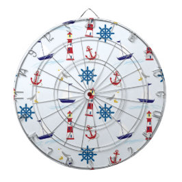 ネイビーブルー美しい夏のデザイン ダーツボード