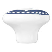 ネイビーブルー航海のいかりドロワーノブ セラミックノブ (側面)