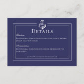 ネイビーブルー航海のいかり結婚ズ詳細 エンクロージャーカード (正面)
