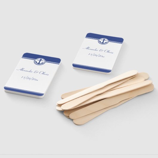 ネイビーブルー航海のいかり ハンドファン (組立なし)