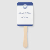 ネイビーブルー航海のいかり ハンドファン (正面)