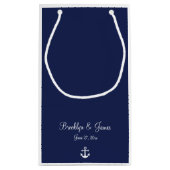 ネイビーブルー航海のの結婚抱き枕小 スモールペーパーバッグ (裏面)