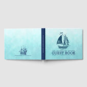 ネイビーブルー航海のウインドセーリングボート2ゲストブック ゲストブック (全面)