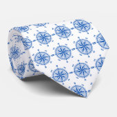 ネイビーブルー航海のコンパス ネクタイ (ロール)