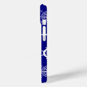 ネイビーブルー航海のパターン Case-Mate iPhoneケース (裏面 / 左)