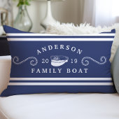 ネイビーブルー航海のファミリーボートボート船長 ランバークッション