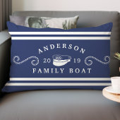 ネイビーブルー航海のファミリーボートボート船長 ランバークッション