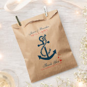 ネイビーブルー航海のボートいかり及びロープ フェイバーバッグ (クリップ留めされた状態)