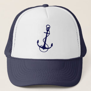 ネイビーブルー航海のボートいかり キャップ