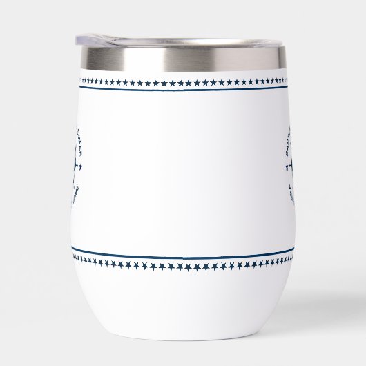 ネイビーブルー航海のボートホイールブルースターズ (右面)