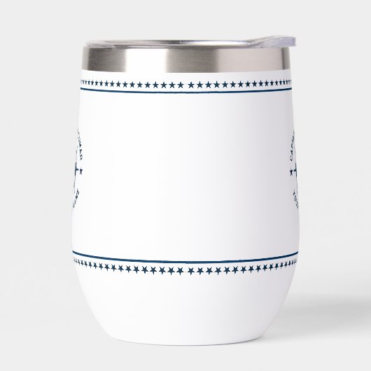 ネイビーブルー航海のボートホイールブルースターズ (左面)