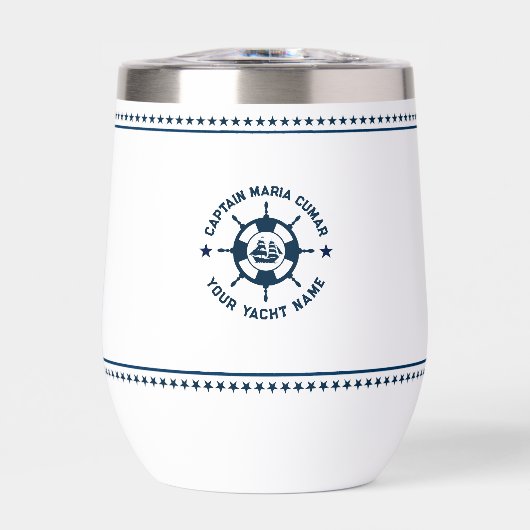 ネイビーブルー航海のボートホイールブルースターズ (正面)