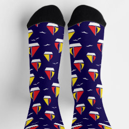 ネイビーブルー航海のヨットクルーズ船 ソックス